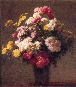 still life Fantin Latour:Still Life: Chrysanthemums 1875