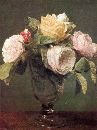 still life Fantin Latour:Still Life: Roses: 1873 